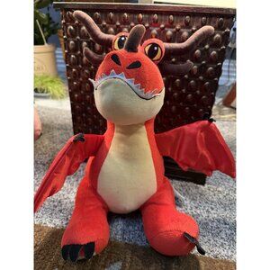Build a Bear How To Train Your Dragon Hookfang Red Plush Stuffed Toy 16”